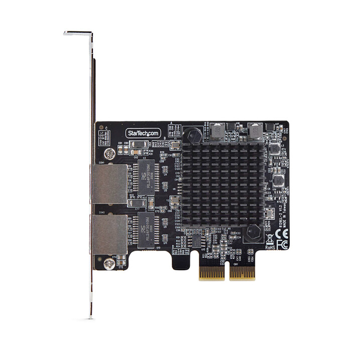 cheap StarTech.com PCI Express Network Card with 2 RJ45 Ethernet 5 GbE Ports