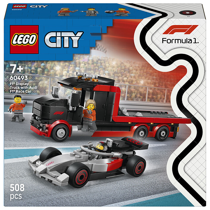 LEGO City 60493 Camion F1 con auto da corsa Audi F1