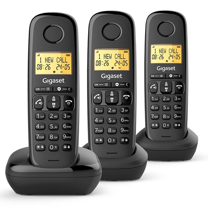 Gigaset Basic 100 Trio (Black)
