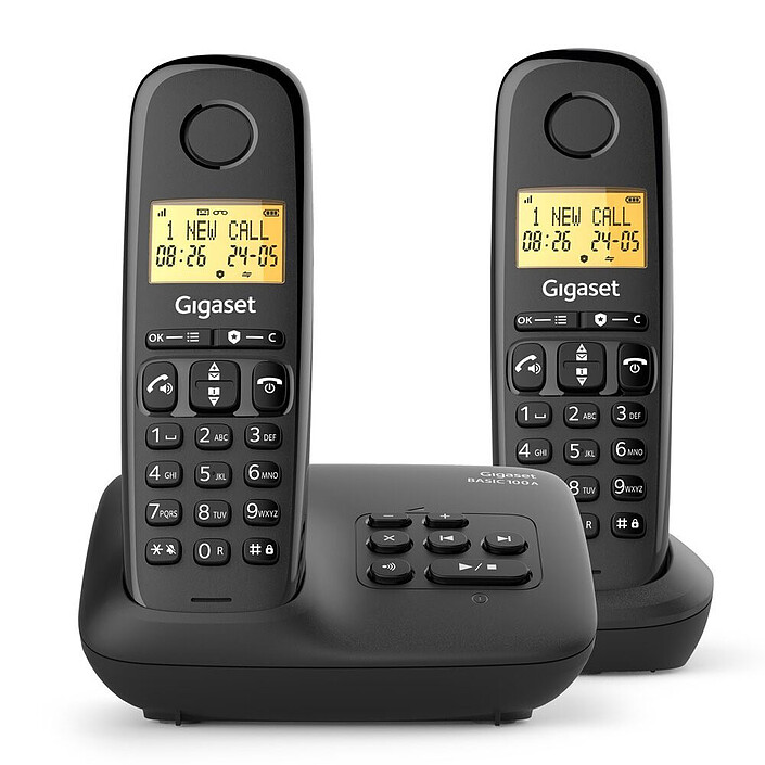 Gigaset Basic 100A Duo (Noir)