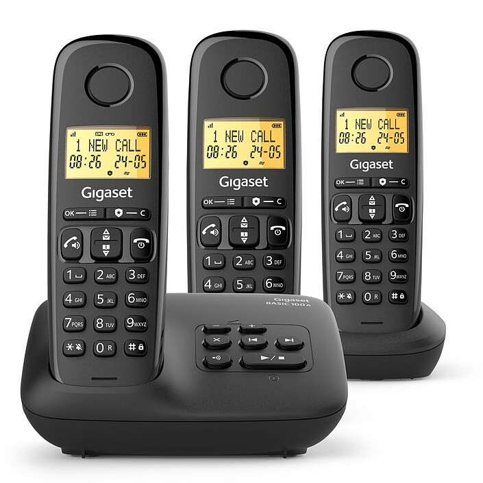 Gigaset Basic 100A Trio (Nero)