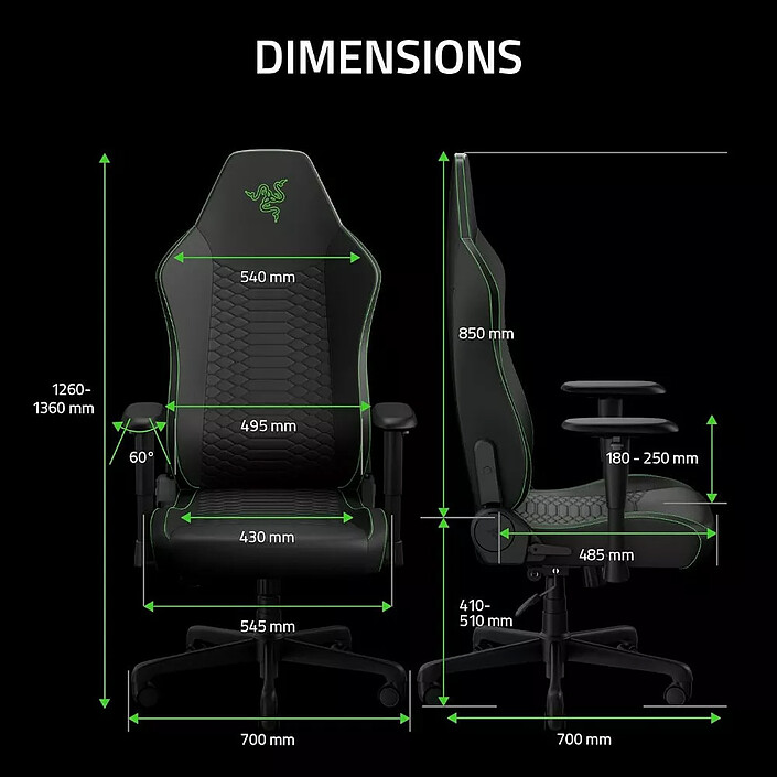 Razer Iskur v2 X NewGen (Noir) pas cher