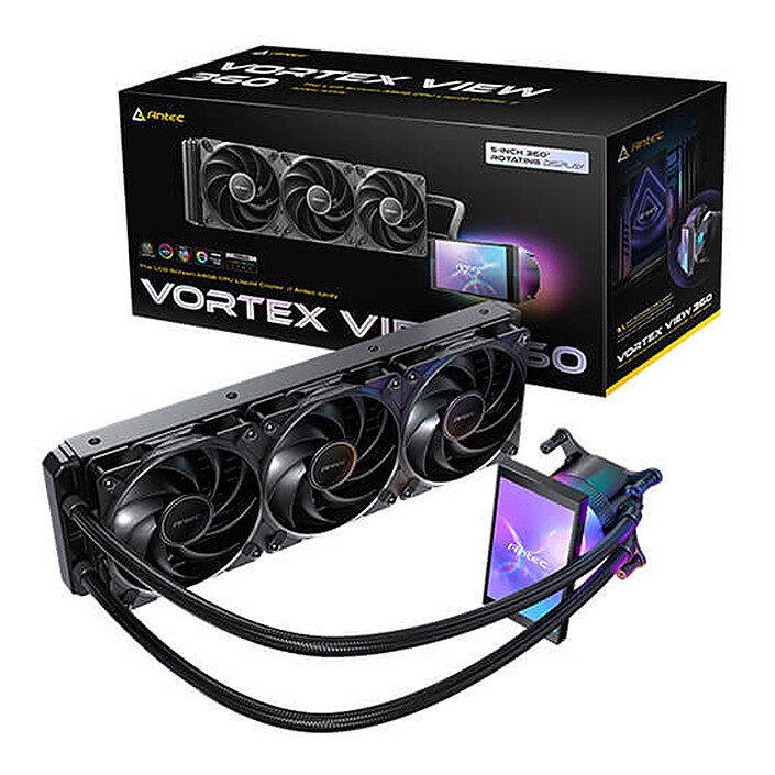 Antec Vortex View 360 ARGB Noir pas cher