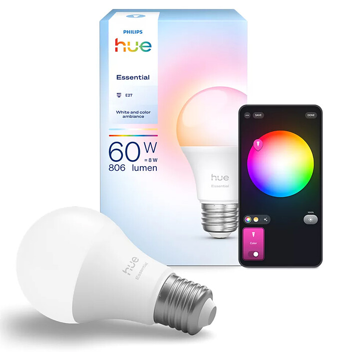 Nota Philips Hue Lampadina connessa Essential E27 A60 8 W Bluetooth