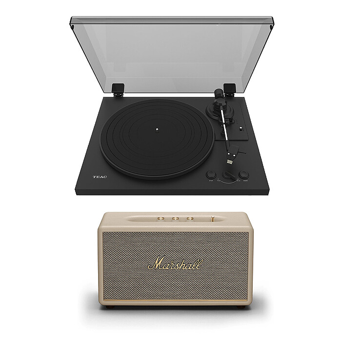 Teac TN-175 Noir + Marshall Stanmore III Crème