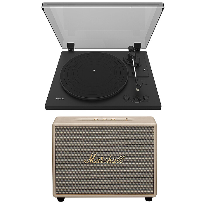 Teac TN-175 Noir + Marshall Woburn III Crème
