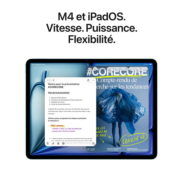 Avis Apple iPad Air M4 13 pouces (2026) Wi-Fi 256 Go Gris sidéral