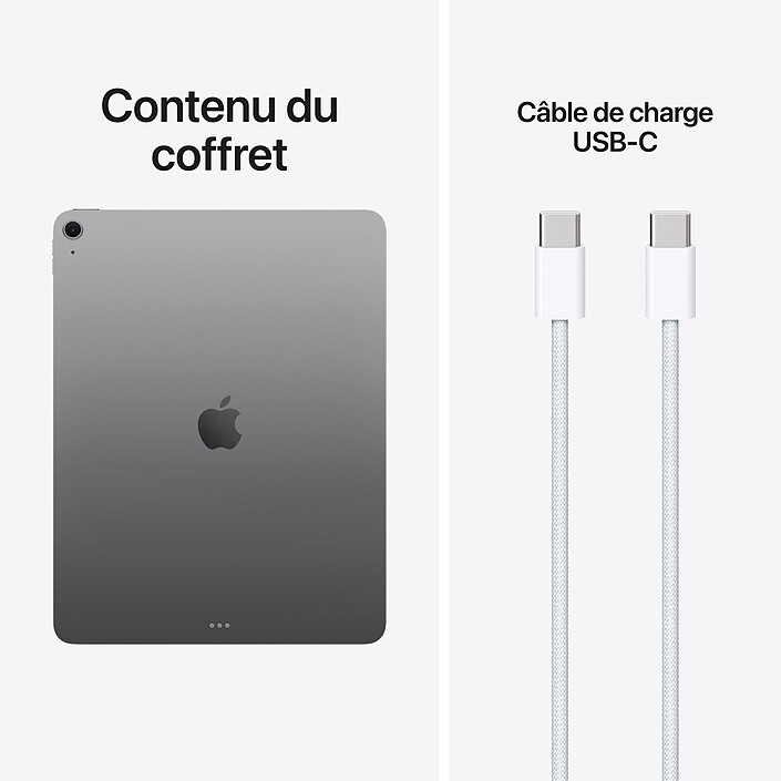 Apple iPad Air M4 13 pouces (2026) Wi-Fi 256 Go Gris sidéral pas cher