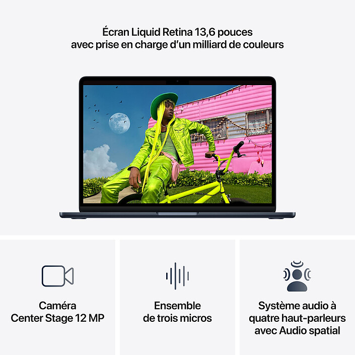 Avis Apple MacBook Air M5 13 pouces (2026) Minuit 16 Go/1 To (MDHF4FN/A)