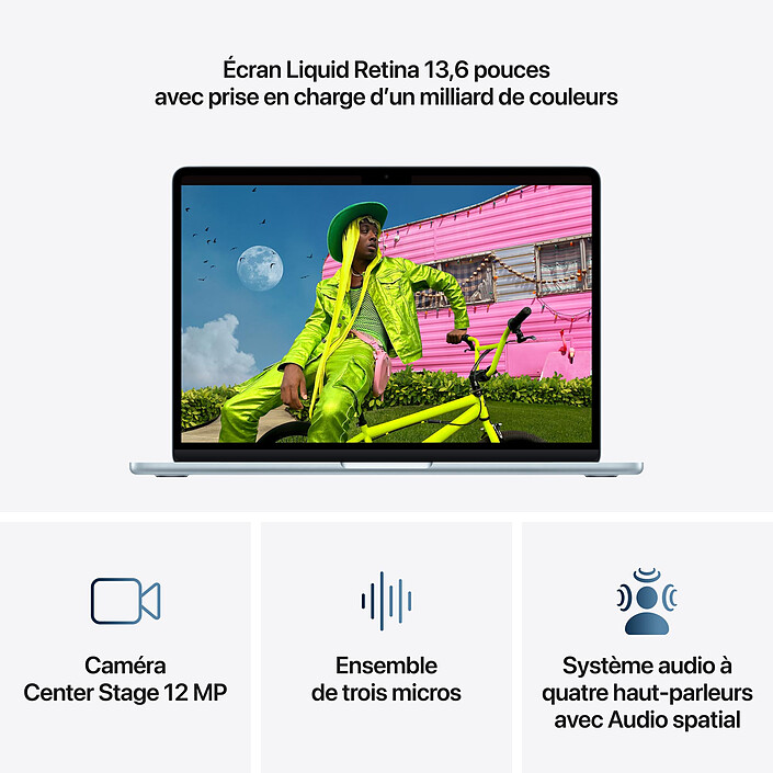 Avis Apple MacBook Air M5 13 pouces (2026) Bleu Ciel 16 Go/512 Go (MDHH4FN/A)
