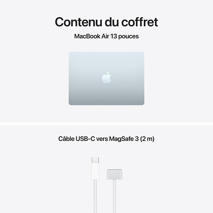 Apple MacBook Air M5 13 pouces (2026) Bleu Ciel 16 Go/512 Go (MDHH4FN/A) pas cher