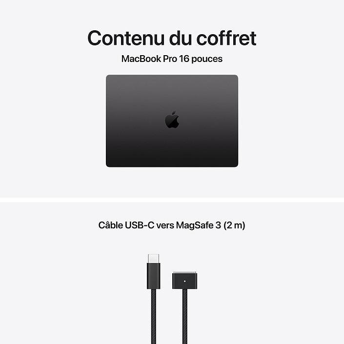Apple MacBook Pro M5 Max 16" Noir sidéral (2026) 128 Go/4 To (MGEE4FN/A-128GB-4TB) pas cher