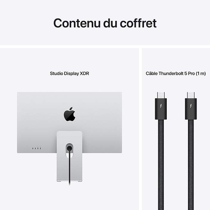 Apple 27" LED - Studio Display XDR - Verre nano-texturé - Support à inclinaison et hauteur réglables pas cher