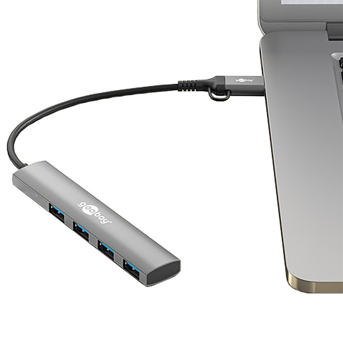 Acheter Goobay Hub Slim USB-C/A vers 4 ports USB-A 3.0
