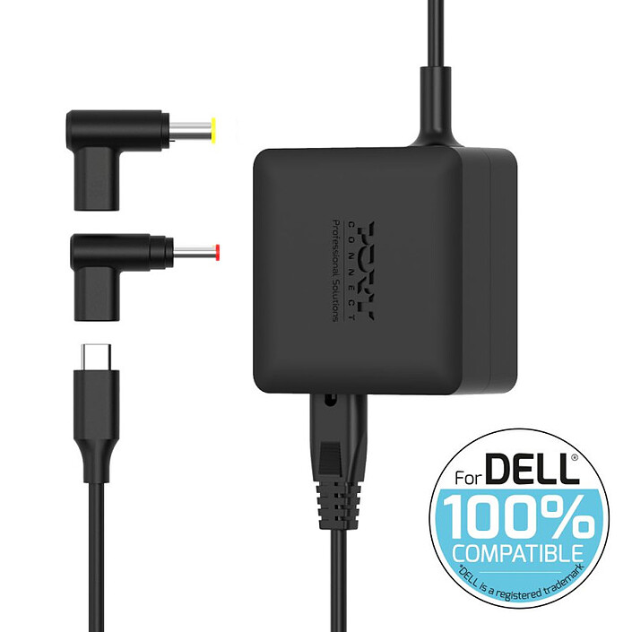PORT Connect Dell Power Supply GaN2 USB Type C (65W)