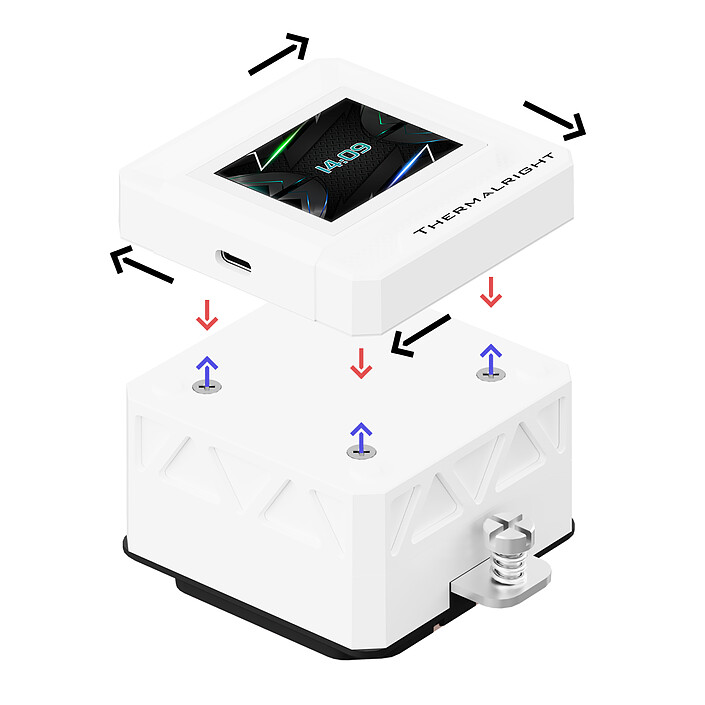 Thermalright Frozen Warframe 360 SE ARGB V2 - Blanc pas cher