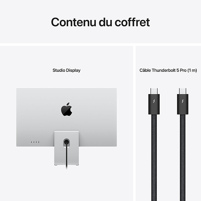 Apple 27" LED - Studio Display - Verre standard - Support à inclinaison réglable pas cher