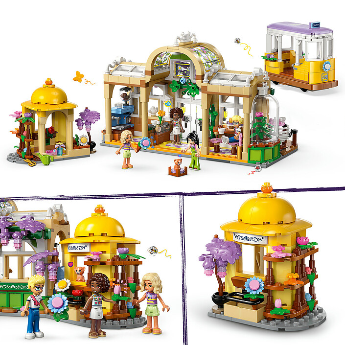 LEGO Friends 42671 Café des Plantes et Kiosque à Fleurs pas cher