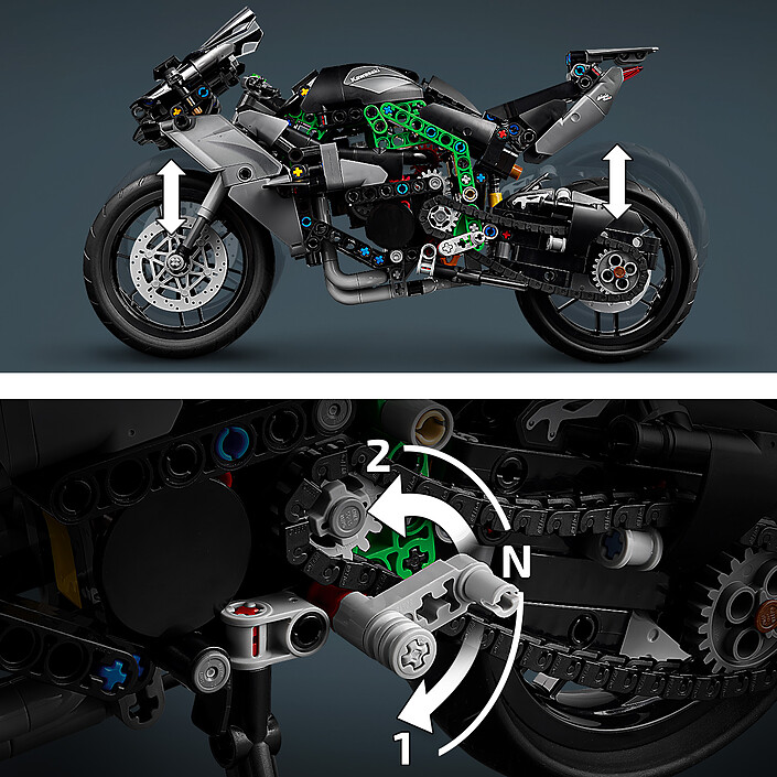 LEGO Technic 42170 La Moto Kawasaki Ninja H2R pas cher