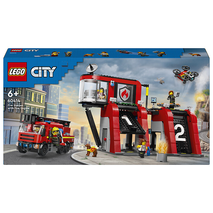 LEGO City 60414 El Parque de Bomberos y el Camión de Bomberos