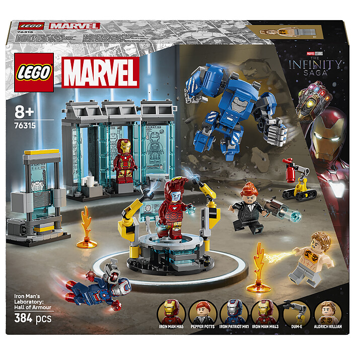 LEGO Marvel 76315 Iron Man's Laboratory: the Hall of Armor