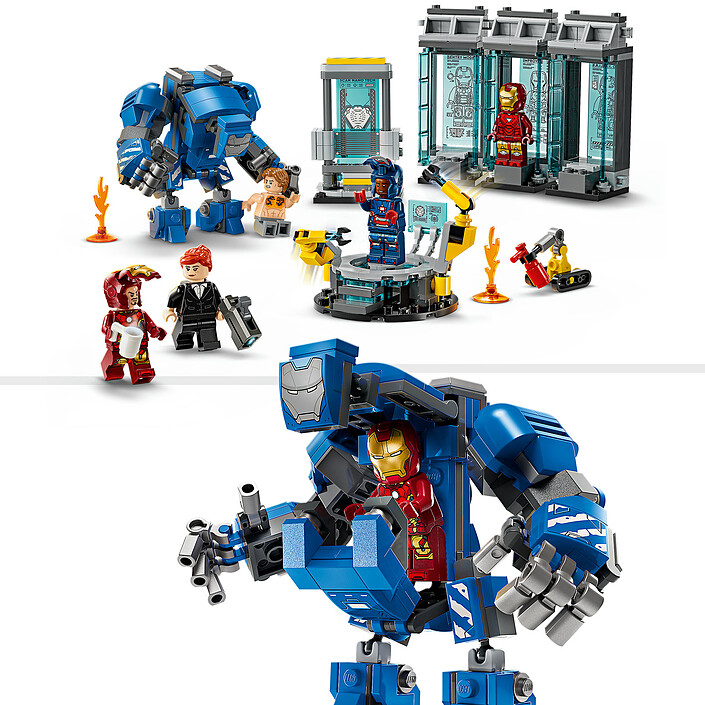 cheap LEGO Marvel 76315 Iron Man's Laboratory: the Hall of Armor