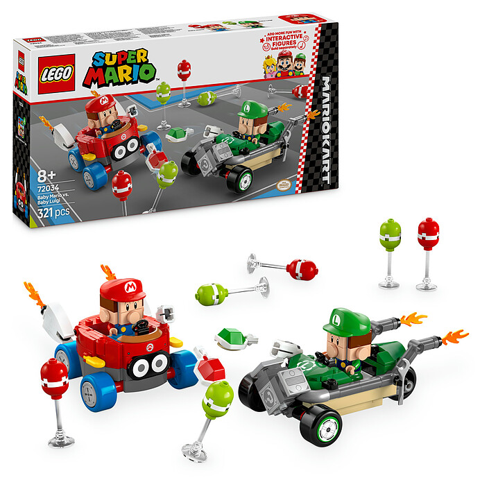 Avis LEGO Super Mario 72034 Mario Kart - Bébé Mario contre Bébé Luigi