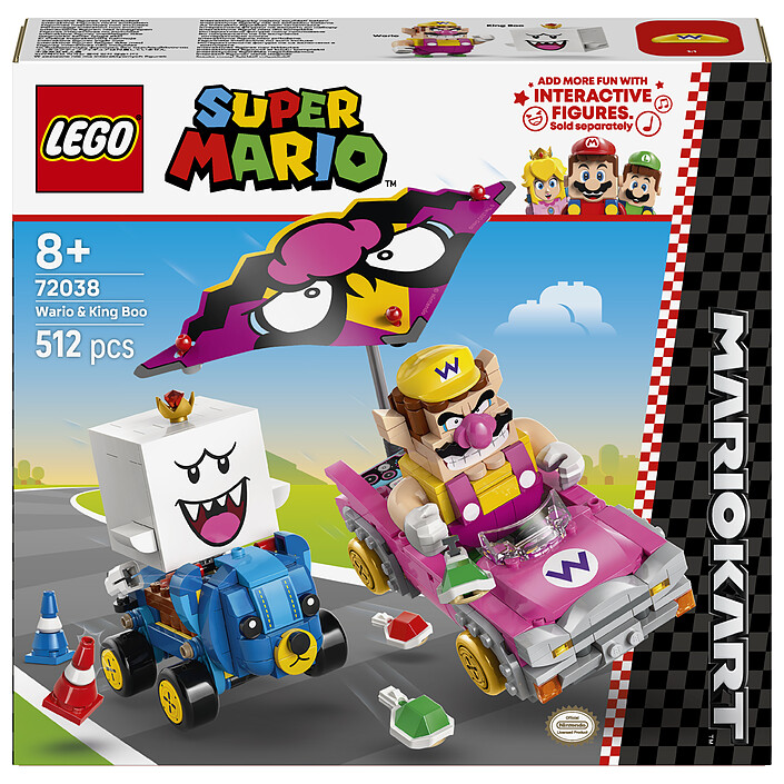 LEGO Super Mario 72038 Mario Kart - Wario et Roi Boo