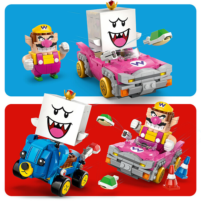 LEGO Super Mario 72038 Mario Kart - Wario et Roi Boo pas cher