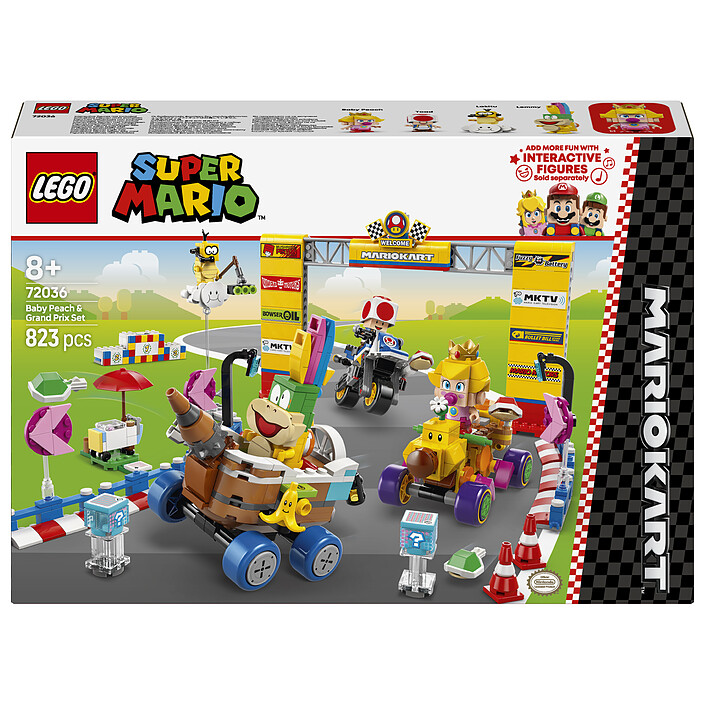 LEGO Super Mario 72036 Mario Kart - Bébé Peach et ensemble de grand prix