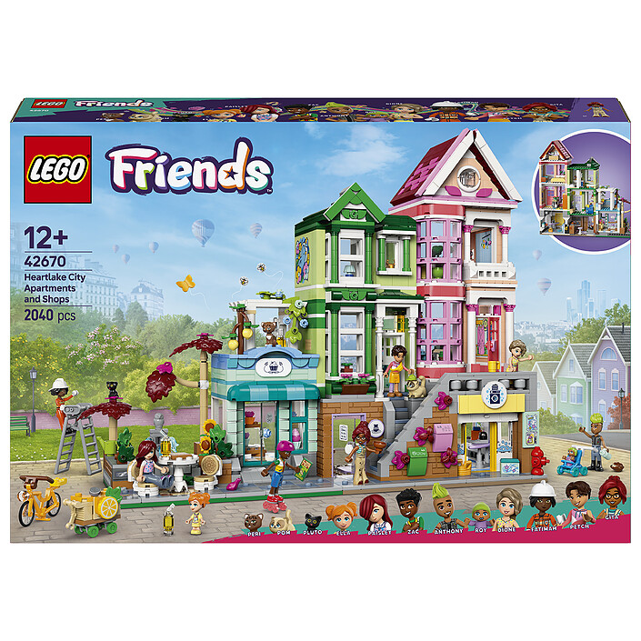 LEGO Friends 42670 Les Appartements et Boutiques de Heartlake City