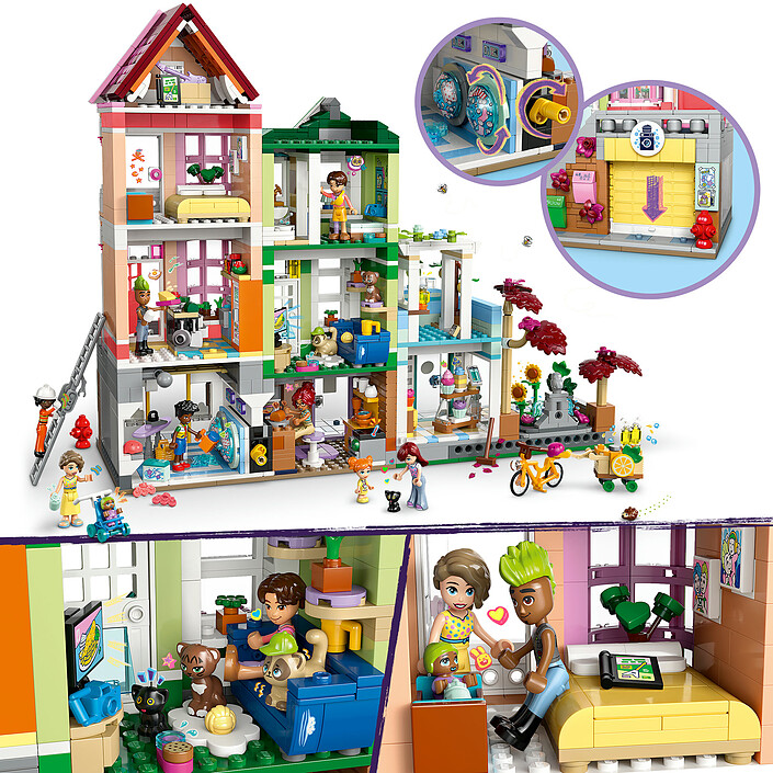 LEGO Friends 42670 Les Appartements et Boutiques de Heartlake City pas cher