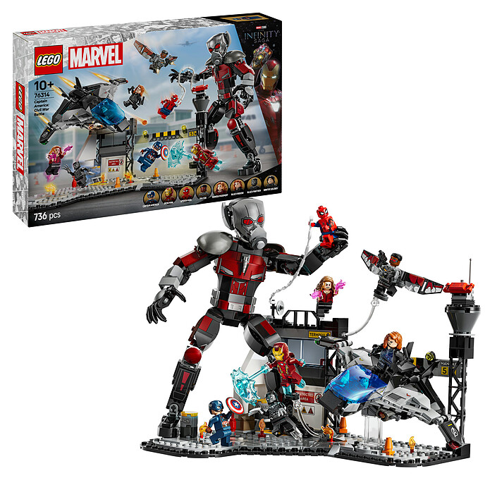 Avis LEGO Marvel 76314 Le combat de Captain America : Civil War