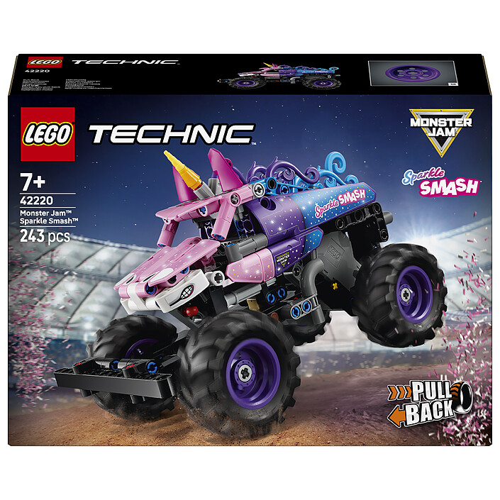 LEGO Technic 42220 Monster Jam Sparkle Smash à Rétrofriction