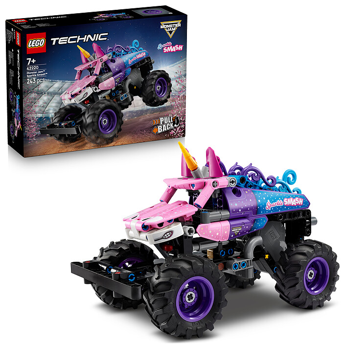 Avis LEGO Technic 42220 Monster Jam Sparkle Smash à Rétrofriction