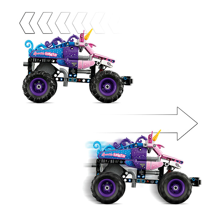 LEGO Technic 42220 Monster Jam Sparkle Smash à Rétrofriction pas cher