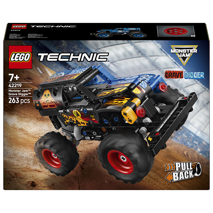 LEGO Technic 42219 Monster Jam Grave Digger - Fire and Ice