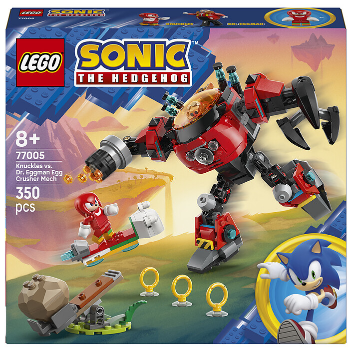 LEGO Sonic The Hedgehog 77005 Knuckles contro l’Egg Crusher del Dr. Eggman
