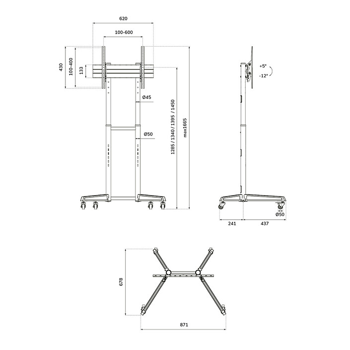 Neomounts FL50-540BL1 Negro a bajo precio