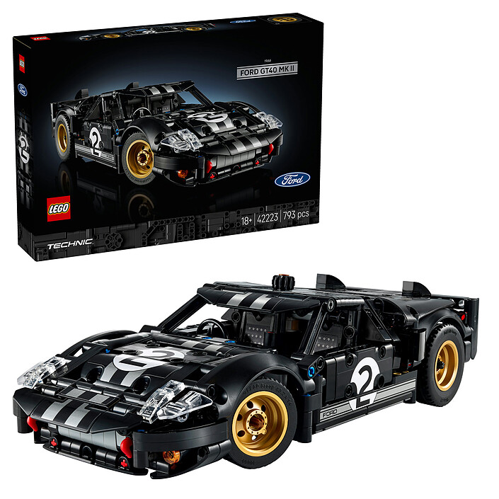 Review LEGO Technic 42223 The 1966 Ford GT40 MKII Race Car