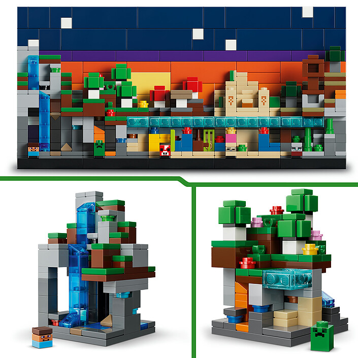 LEGO Minecraft 21589 Mini Biomes pas cher