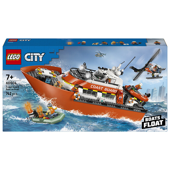 LEGO City 60504 The Rescue Boat and the Coast Guard Helicopter