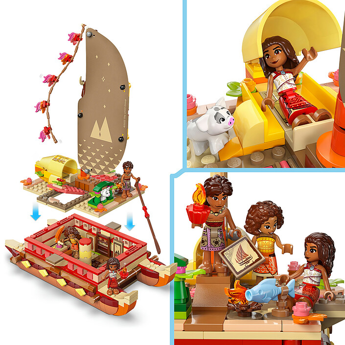 LEGO Disney Princess 43270 El Barco de Aventura de Vaiana a bajo precio