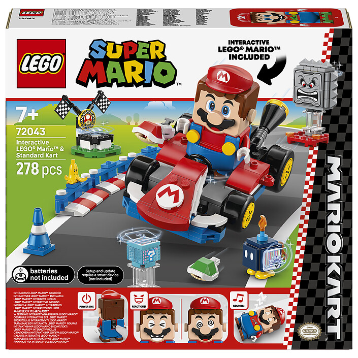LEGO Super Mario 72043 Mario Interactivo y Kart Estándar