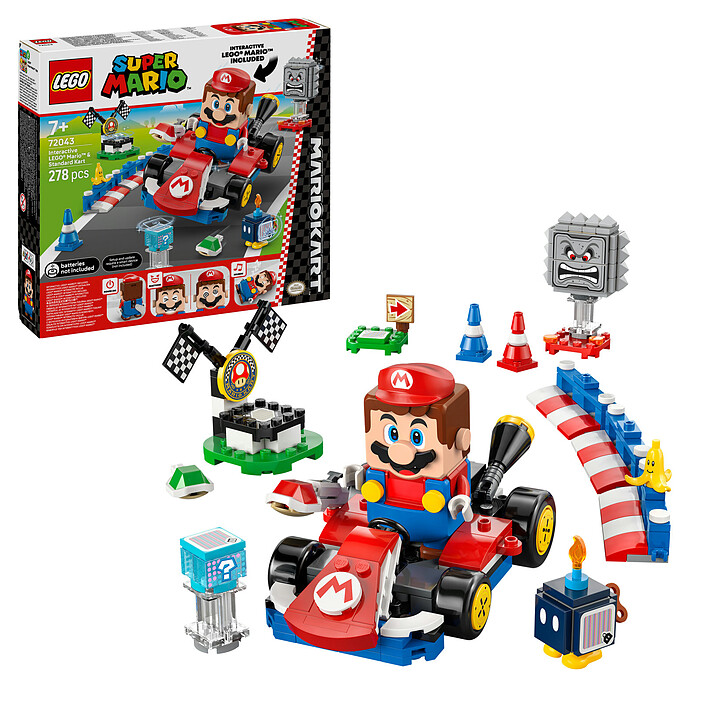 Opiniones sobre LEGO Super Mario 72043 Mario Interactivo y Kart Estándar