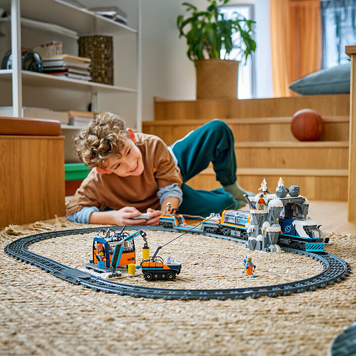 cheap LEGO City 60470 The Arctic Explorers' Express Train