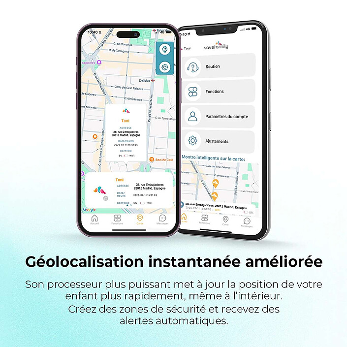 Acheter SaveFamily SaveWatch Plus 2 Enfant - Noir / Black is Black 