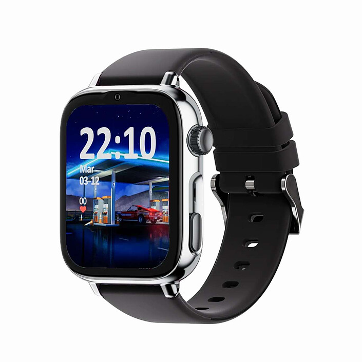 SaveFamily SaveWatch Plus 2 Enfant - Argent / Black is Black 