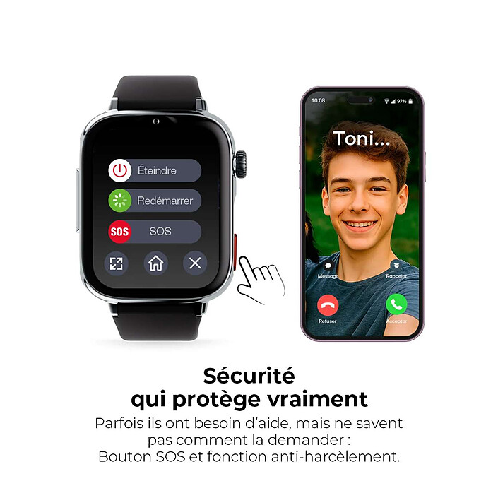 Avis SaveFamily SaveWatch Plus 2 Enfant - Argent / Maui