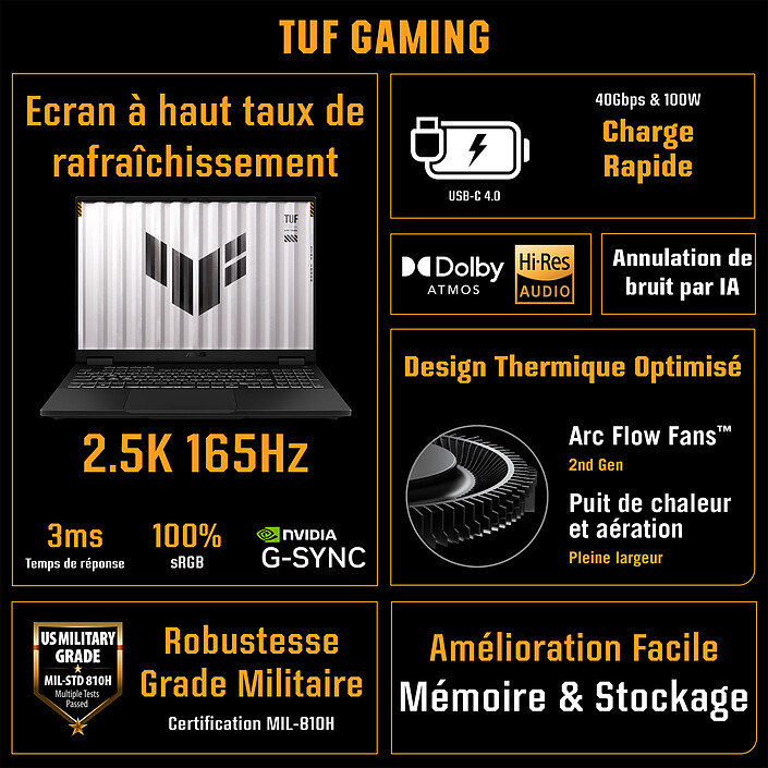 ASUS TUF Gaming F16 608JMR-QT084X pas cher